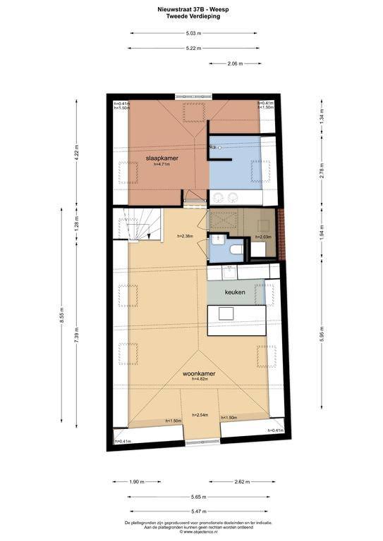 Appartement te huur: Nieuwstraat 37B, Weesp